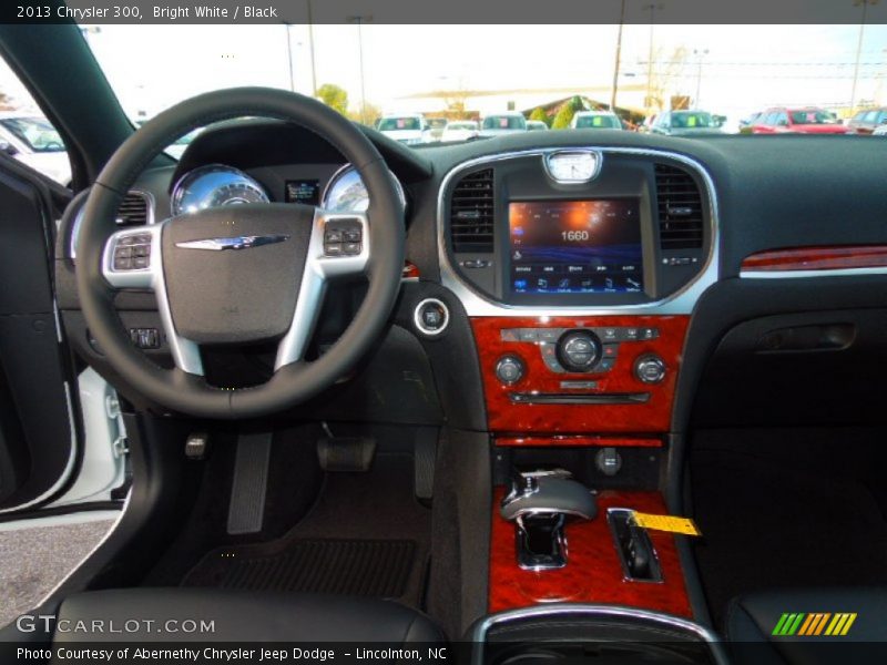 Bright White / Black 2013 Chrysler 300