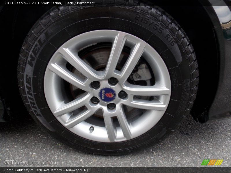 Black / Parchment 2011 Saab 9-3 2.0T Sport Sedan