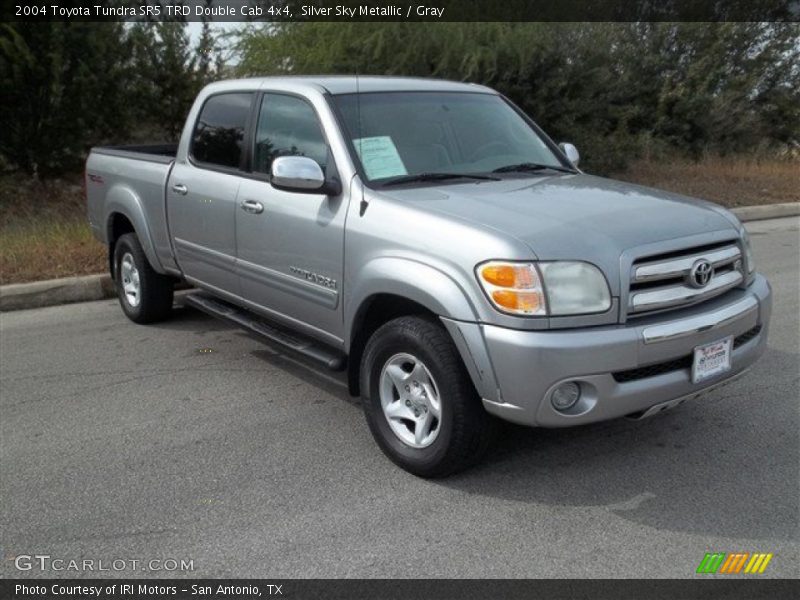 Silver Sky Metallic / Gray 2004 Toyota Tundra SR5 TRD Double Cab 4x4