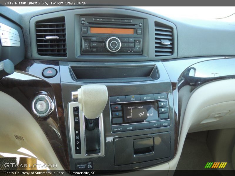 Twilight Gray / Beige 2012 Nissan Quest 3.5 S