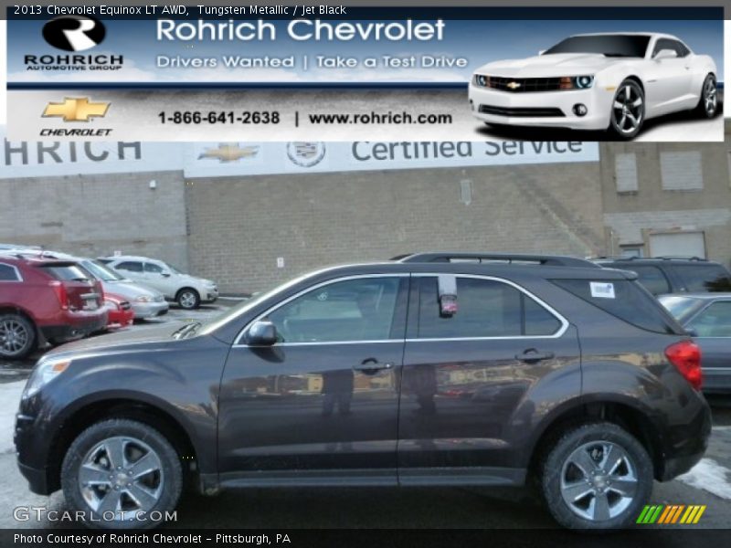 Tungsten Metallic / Jet Black 2013 Chevrolet Equinox LT AWD