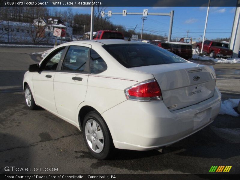White Suede / Medium Stone 2009 Ford Focus S Sedan