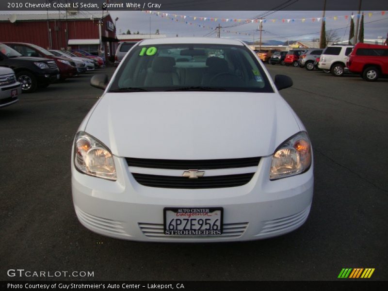 Summit White / Gray 2010 Chevrolet Cobalt LS Sedan