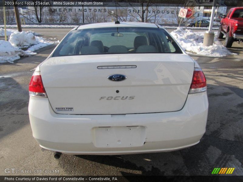 White Suede / Medium Stone 2009 Ford Focus S Sedan