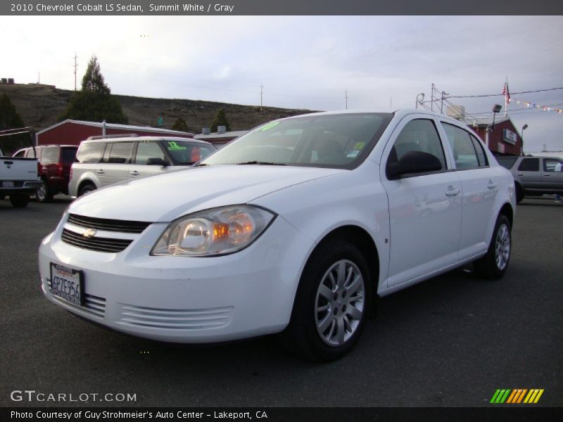 Summit White / Gray 2010 Chevrolet Cobalt LS Sedan