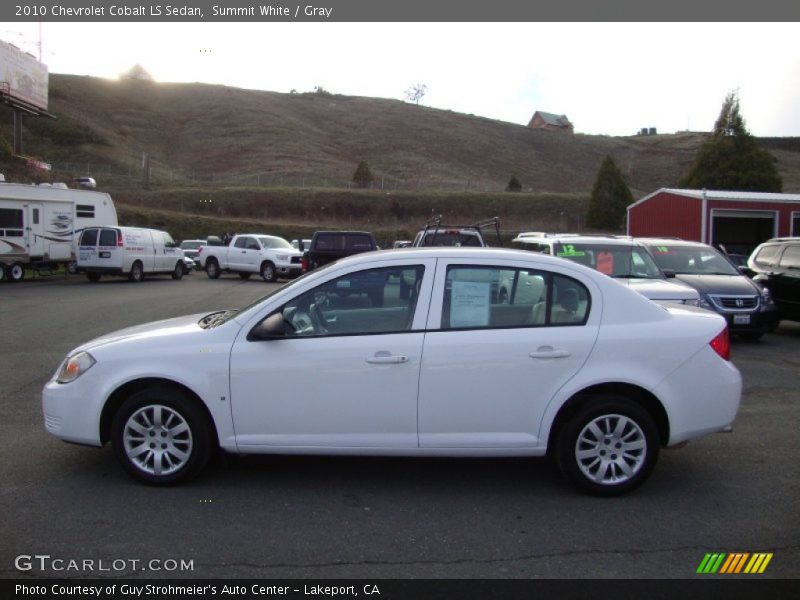 Summit White / Gray 2010 Chevrolet Cobalt LS Sedan