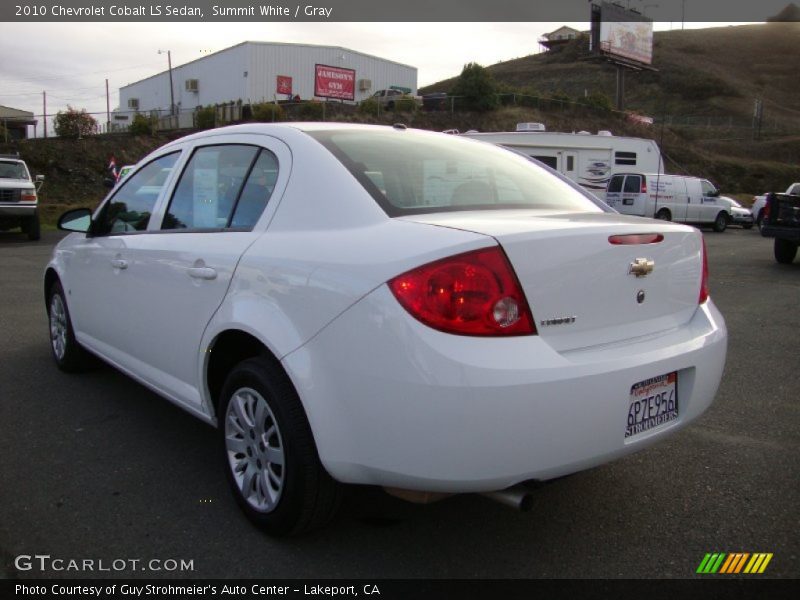 Summit White / Gray 2010 Chevrolet Cobalt LS Sedan