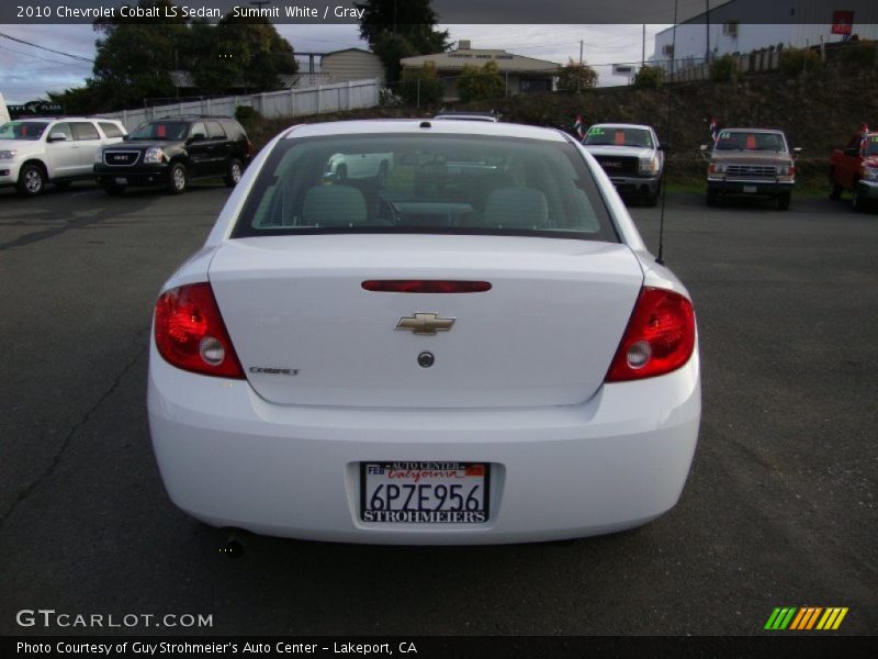 Summit White / Gray 2010 Chevrolet Cobalt LS Sedan