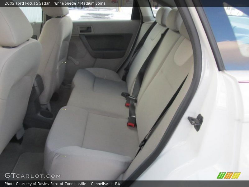 White Suede / Medium Stone 2009 Ford Focus S Sedan