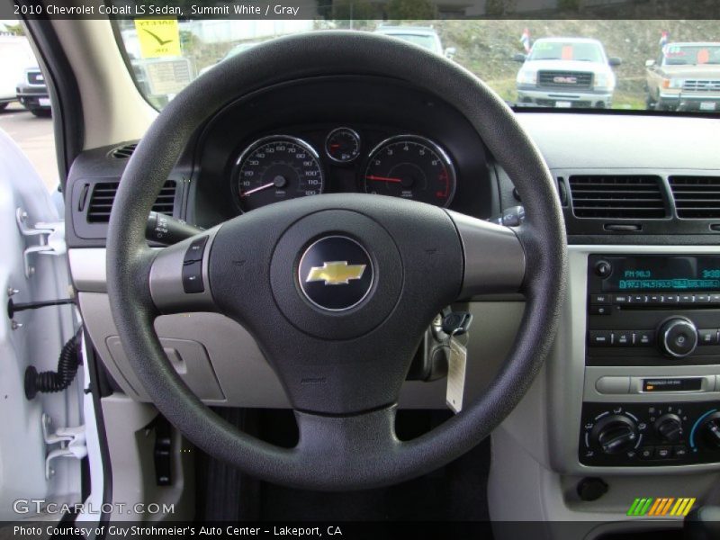 Summit White / Gray 2010 Chevrolet Cobalt LS Sedan