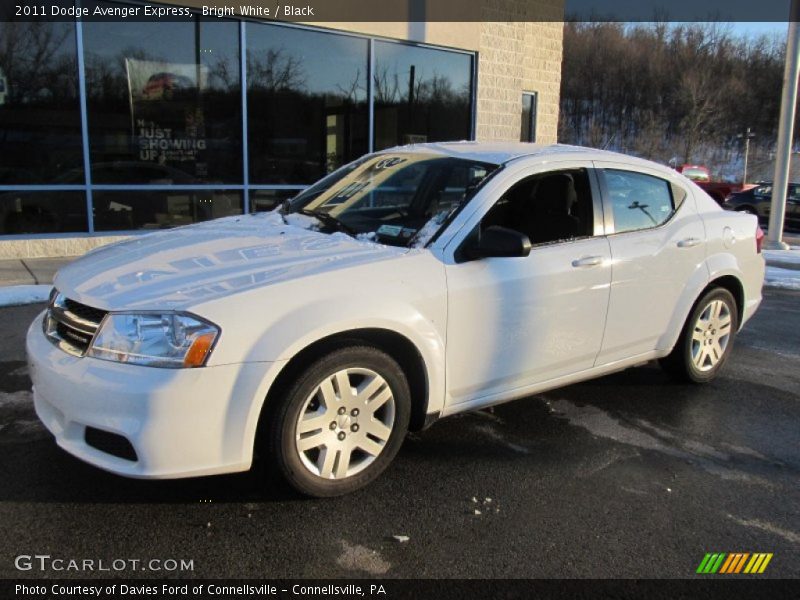 Bright White / Black 2011 Dodge Avenger Express