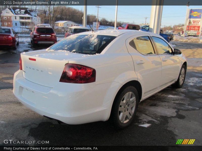 Bright White / Black 2011 Dodge Avenger Express