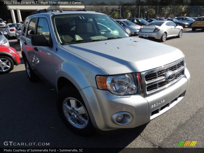 Ingot Silver Metallic / Camel 2012 Ford Escape XLT