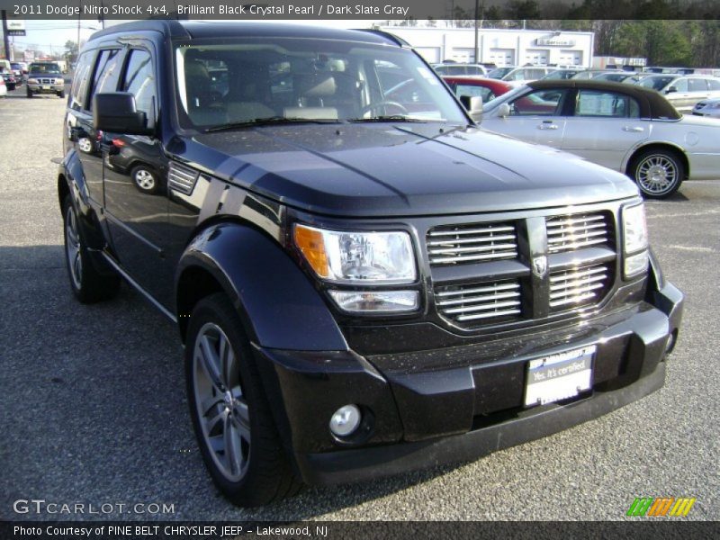 Brilliant Black Crystal Pearl / Dark Slate Gray 2011 Dodge Nitro Shock 4x4