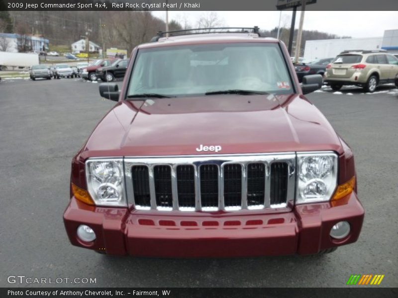 Red Rock Crystal Pearl / Khaki 2009 Jeep Commander Sport 4x4