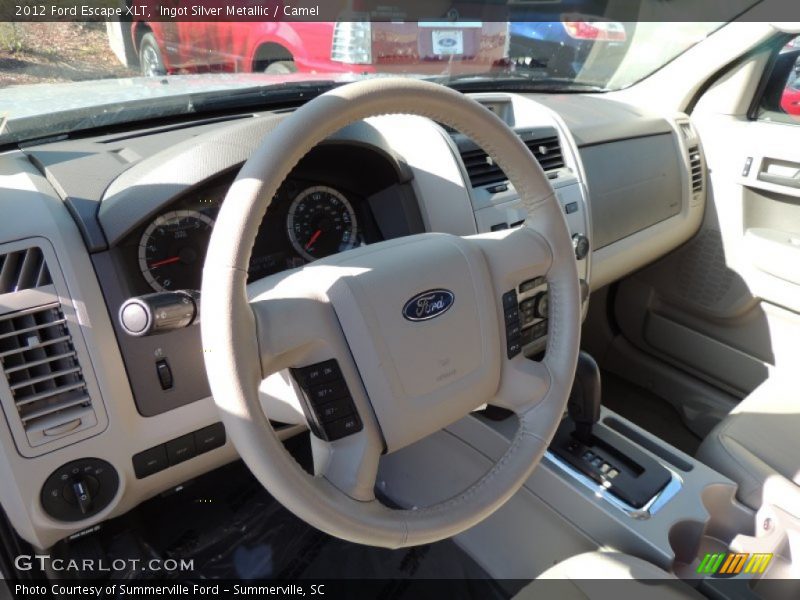 Ingot Silver Metallic / Camel 2012 Ford Escape XLT