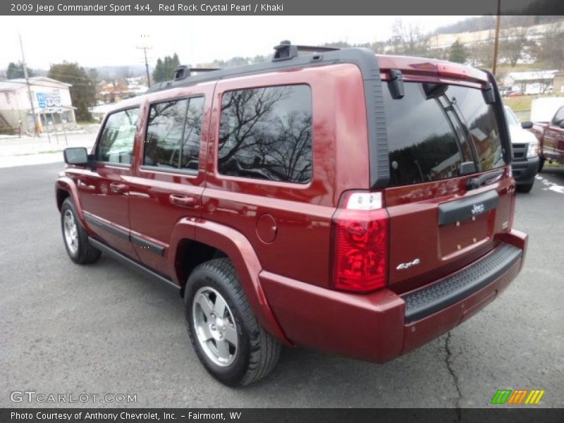Red Rock Crystal Pearl / Khaki 2009 Jeep Commander Sport 4x4