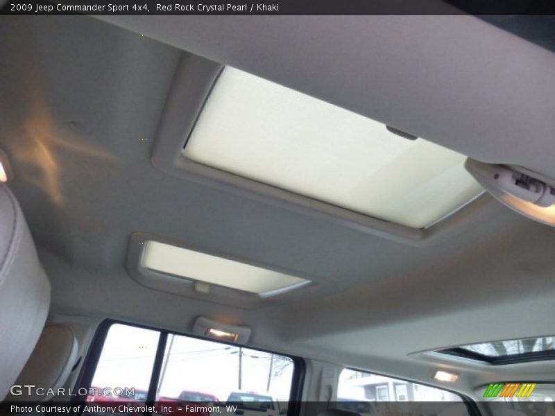 Red Rock Crystal Pearl / Khaki 2009 Jeep Commander Sport 4x4