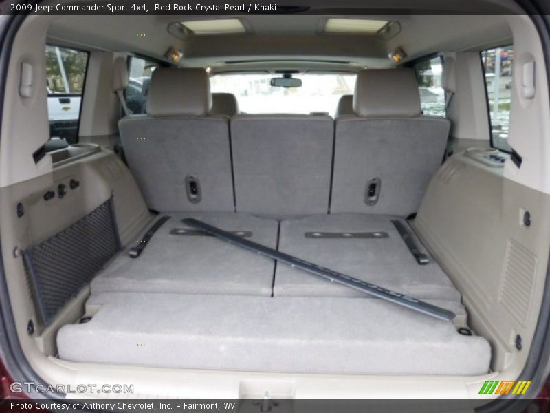 Red Rock Crystal Pearl / Khaki 2009 Jeep Commander Sport 4x4