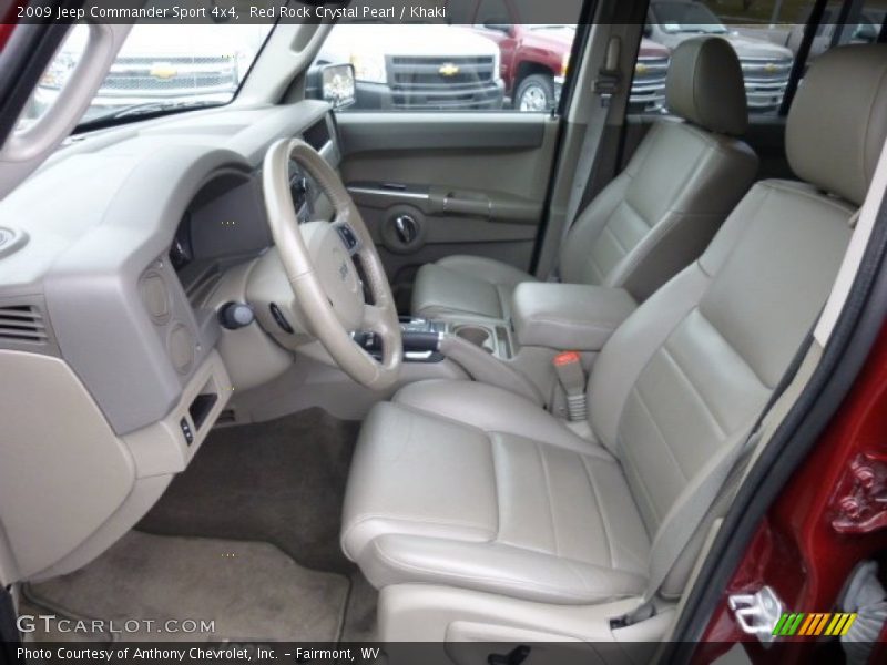 Red Rock Crystal Pearl / Khaki 2009 Jeep Commander Sport 4x4