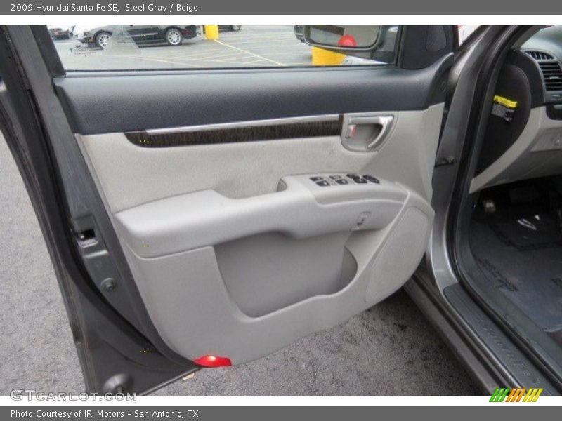 Steel Gray / Beige 2009 Hyundai Santa Fe SE
