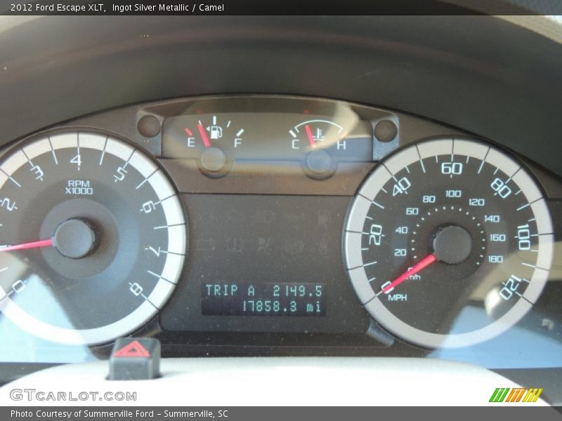 Ingot Silver Metallic / Camel 2012 Ford Escape XLT