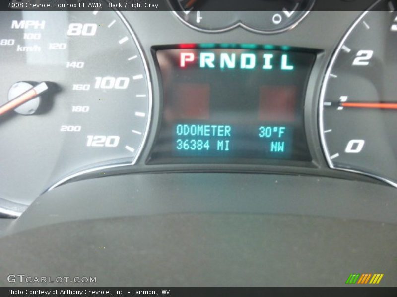 Black / Light Gray 2008 Chevrolet Equinox LT AWD