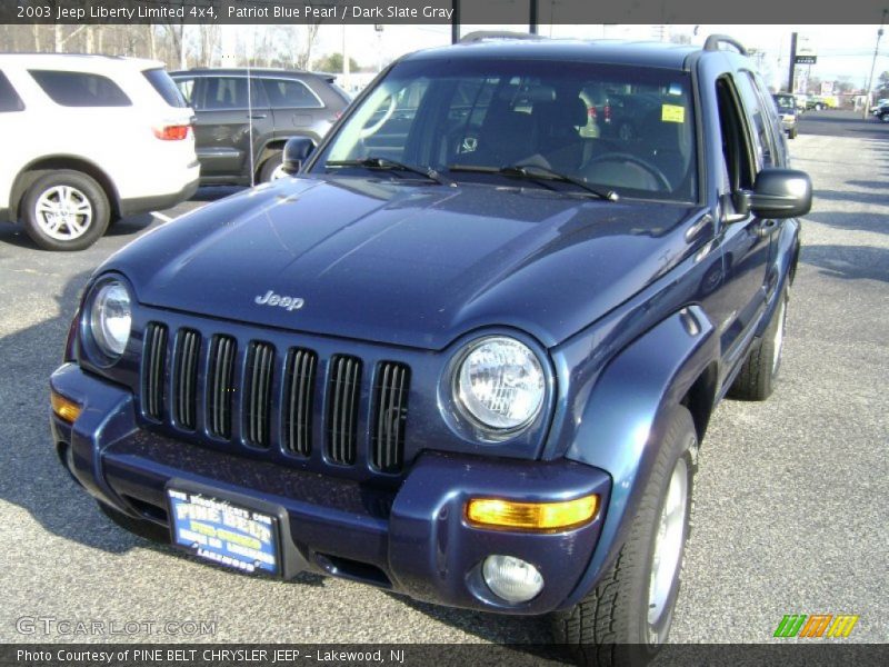 Patriot Blue Pearl / Dark Slate Gray 2003 Jeep Liberty Limited 4x4