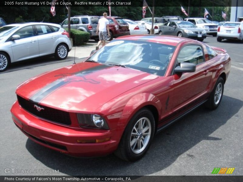 Redfire Metallic / Dark Charcoal 2005 Ford Mustang V6 Deluxe Coupe