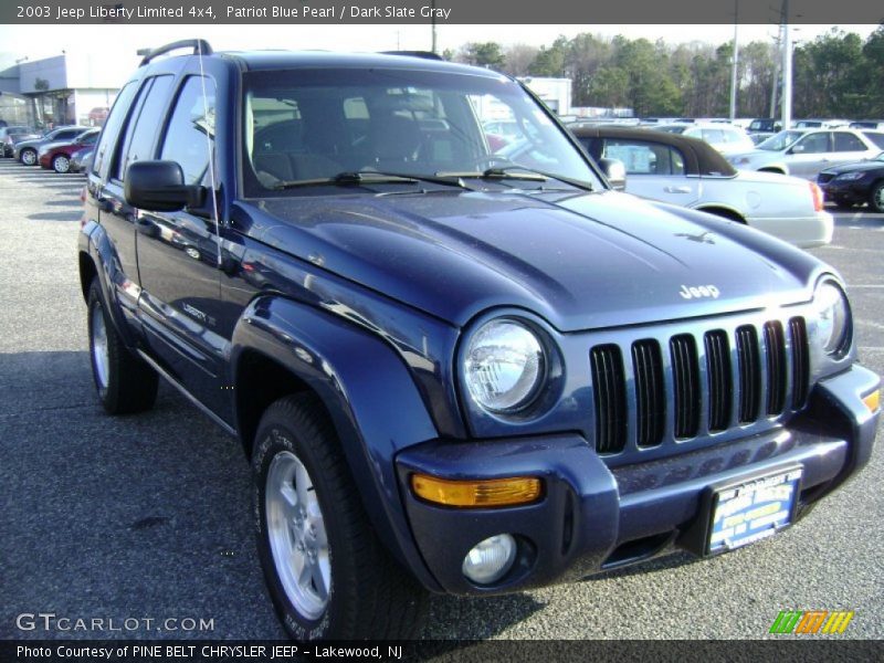 Patriot Blue Pearl / Dark Slate Gray 2003 Jeep Liberty Limited 4x4