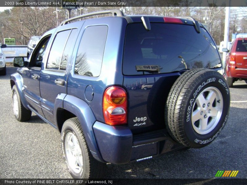 Patriot Blue Pearl / Dark Slate Gray 2003 Jeep Liberty Limited 4x4