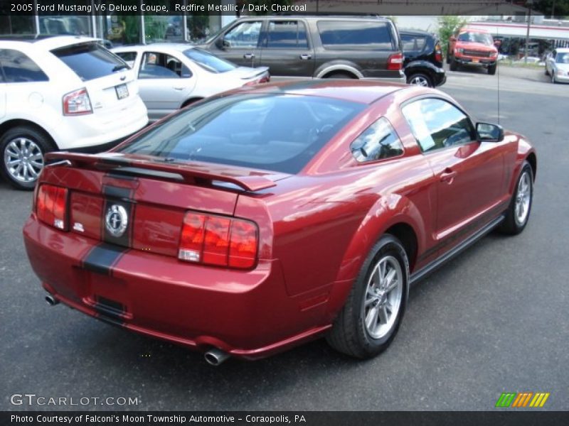 Redfire Metallic / Dark Charcoal 2005 Ford Mustang V6 Deluxe Coupe