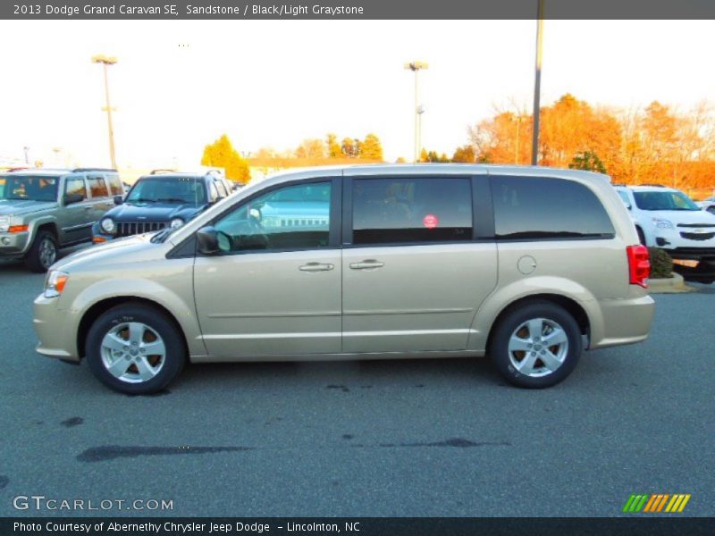 Sandstone / Black/Light Graystone 2013 Dodge Grand Caravan SE