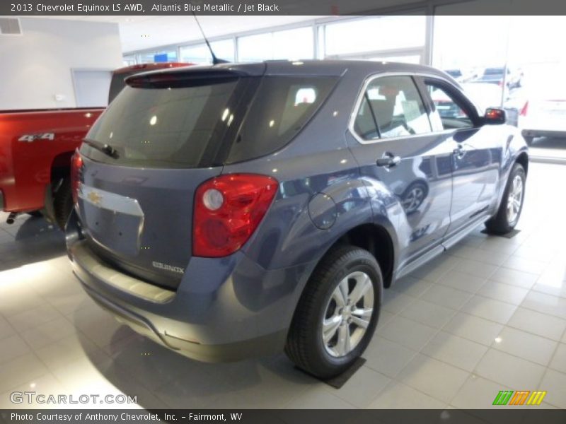 Atlantis Blue Metallic / Jet Black 2013 Chevrolet Equinox LS AWD