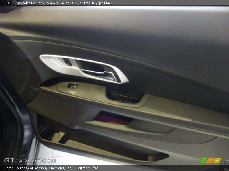Atlantis Blue Metallic / Jet Black 2013 Chevrolet Equinox LS AWD