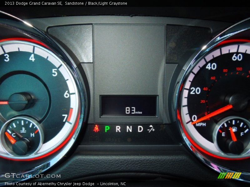 Sandstone / Black/Light Graystone 2013 Dodge Grand Caravan SE