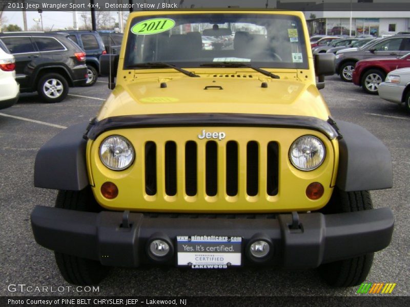 Detonator Yellow / Black 2011 Jeep Wrangler Sport 4x4