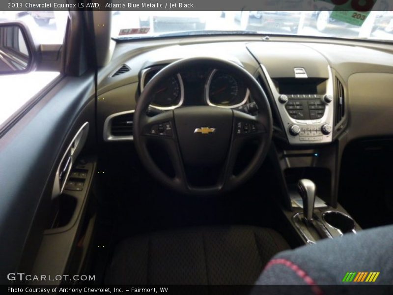 Atlantis Blue Metallic / Jet Black 2013 Chevrolet Equinox LS AWD