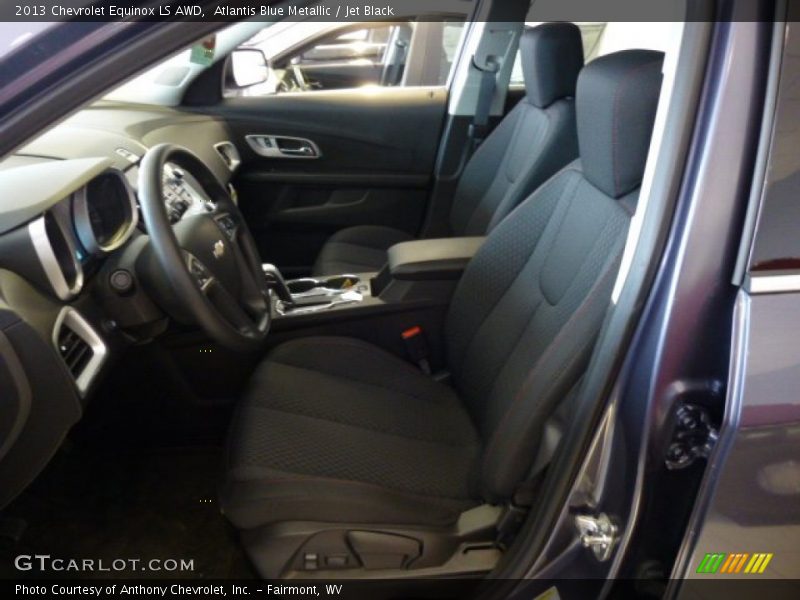 Atlantis Blue Metallic / Jet Black 2013 Chevrolet Equinox LS AWD