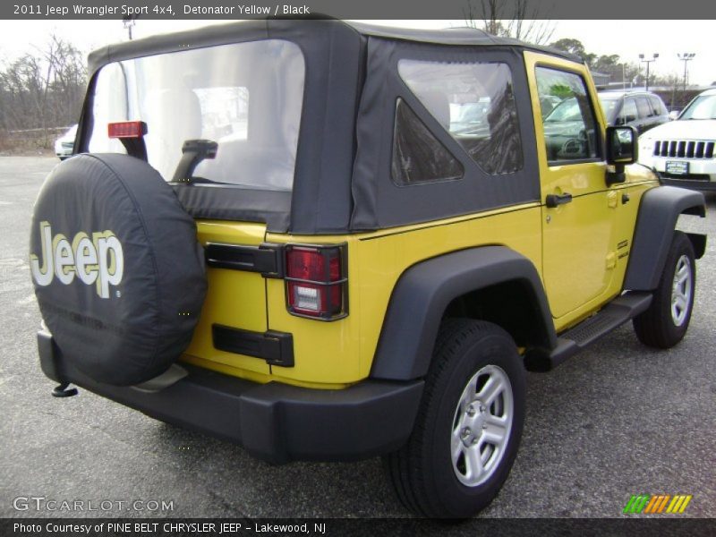 Detonator Yellow / Black 2011 Jeep Wrangler Sport 4x4