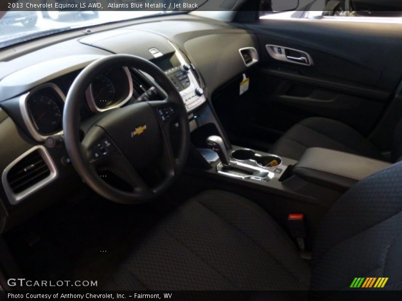 Atlantis Blue Metallic / Jet Black 2013 Chevrolet Equinox LS AWD