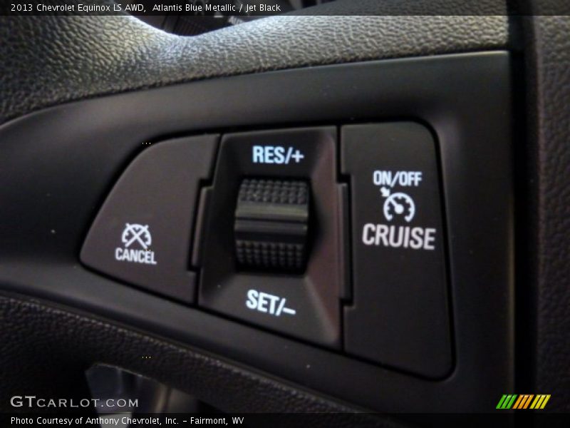 Atlantis Blue Metallic / Jet Black 2013 Chevrolet Equinox LS AWD