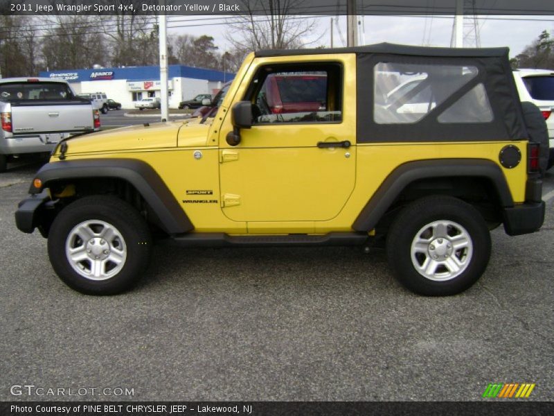 Detonator Yellow / Black 2011 Jeep Wrangler Sport 4x4