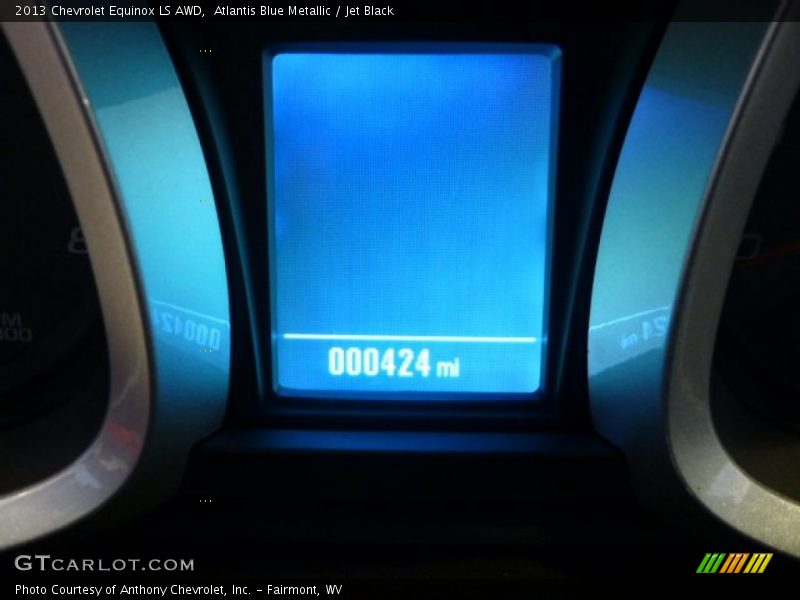 Atlantis Blue Metallic / Jet Black 2013 Chevrolet Equinox LS AWD