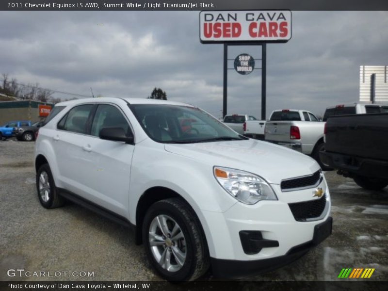 Summit White / Light Titanium/Jet Black 2011 Chevrolet Equinox LS AWD