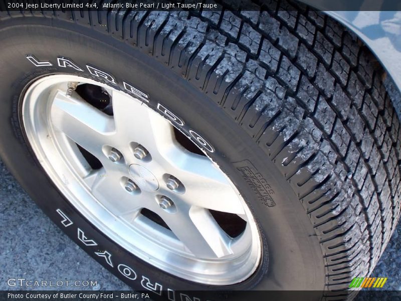 Atlantic Blue Pearl / Light Taupe/Taupe 2004 Jeep Liberty Limited 4x4