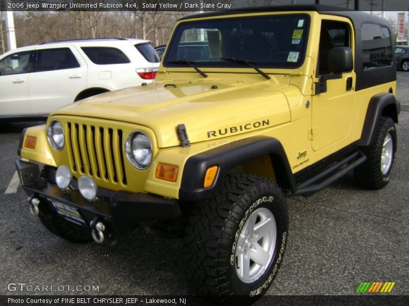 Solar Yellow / Dark Slate Gray 2006 Jeep Wrangler Unlimited Rubicon 4x4