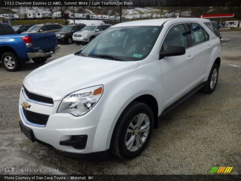 Summit White / Light Titanium/Jet Black 2011 Chevrolet Equinox LS AWD