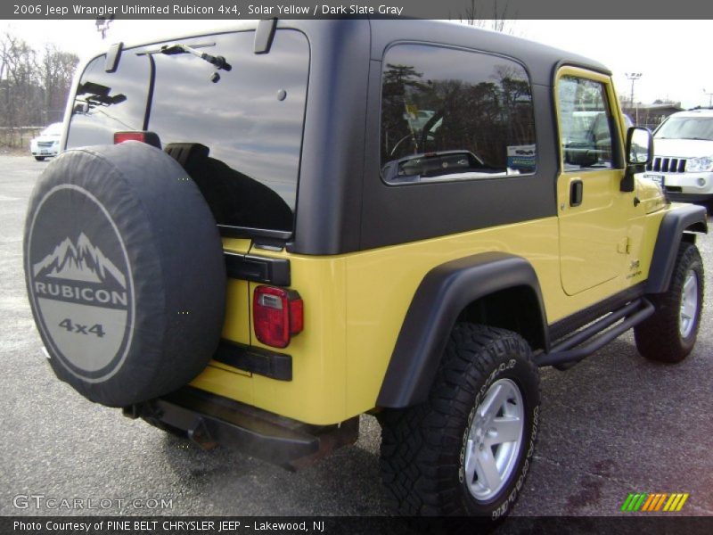 Solar Yellow / Dark Slate Gray 2006 Jeep Wrangler Unlimited Rubicon 4x4