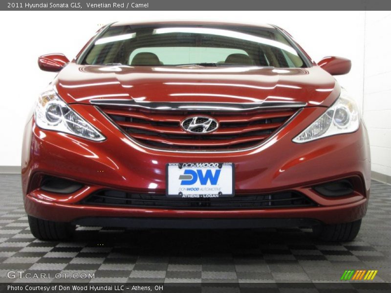 Venetian Red / Camel 2011 Hyundai Sonata GLS
